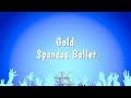 Gold - Spandau Ballet (Karaoke Version)