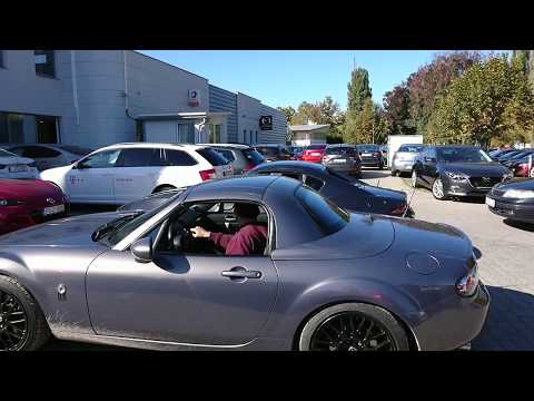 Mazda MX-5 miata NC Coupe Roadster vs ND RF hard top opening competition