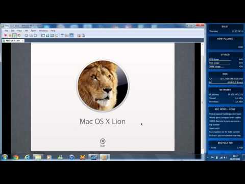 comment installer mac os x lion sur vmware