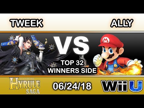 Hyrule Saga - Tweek (Bayonetta) Vs. Ally (Mario) Top 32 Winners - Smash 4