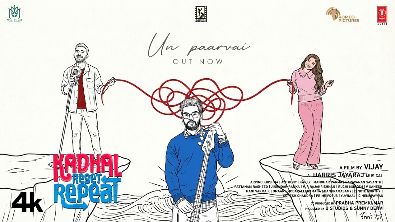 Un Paarvai Lyrical | Kadhal Reset Repeat | Harris Jayaraj | Director Vijay |Madumkesh |Jiya Shankar