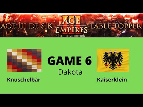 AOE 3 (DE) $1,000 Table Topper: THE FINAL! Game 6 - Knuschelbär vs Kaiserklein