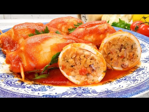 Calamari ripieni al sugo