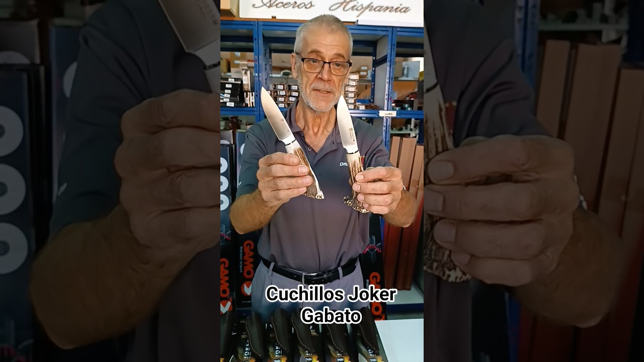 Cuchillo Joker Gabato Corona Asta Ciervo