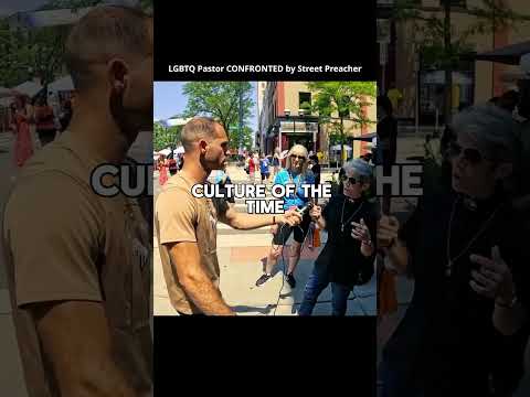 LGBTQ Pastor CONFRONTS Street Preacher 😱🏳️‍🌈 #faith #christian #jesuschrist