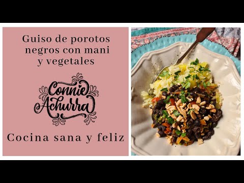 Guiso fácil de porotos negros