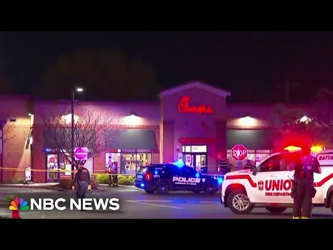 Masked gunman kills one person and injures six in shooting at New Jersey Chick-Fil-A