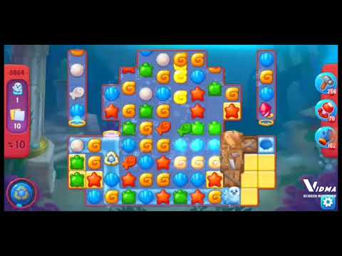 Fishdom. 9664 hard level no boosters and diamonds. 17 moves
