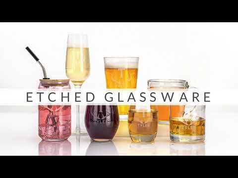 Custom Etched Glassware | Personalized Drinkware by Amsterdam Printing