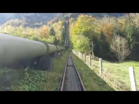 Standseilbahn 3716.01 Kandergrund Kraftwerk - Wasserschloss Allmi Bergfahrt - Funicular