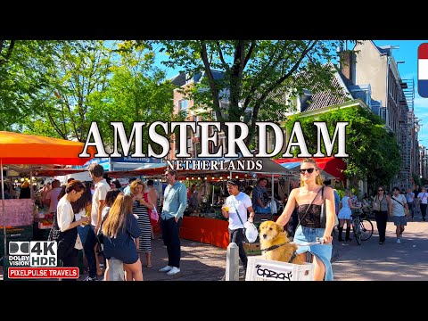 Amsterdam, Netherlands 4K | Summer Walk☀️ Through Amsterdam’s Most Beautiful Streets
