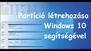 Partíció létrehozása win 10  segítségével