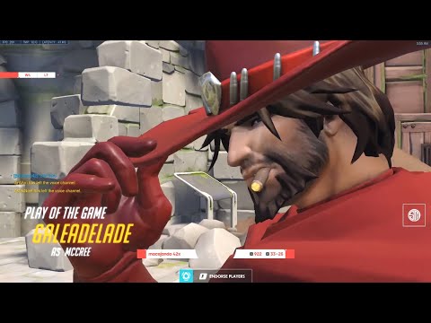 GALE NANO MCCREE GOD! POTG! [ OVERWATCH SEASON 23 TOP 500 ]