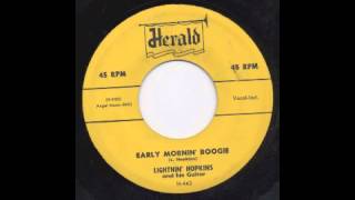 LIGHTNIN' HOPKINS - EARLY MORNIN' BOOGIE - HERALD