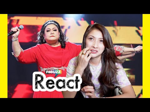 Reaksi Guru Vokal Reaction - Adibah Noor - DHOOM MACHALE @ Gegar Vaganza 8 • F8Buzz React