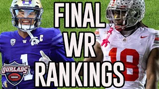 Top 5 WR Draft Prospects 2024 Final Rankings