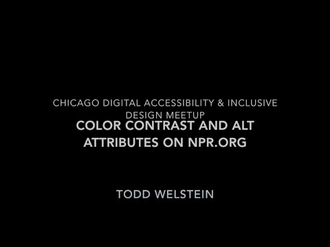 Color contrast and alt attributes on npr.org