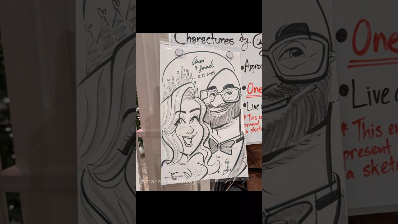 Promotional video thumbnail 2 for Charactures By AJ