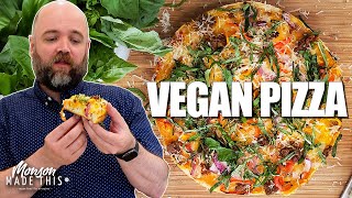 Best Vegan Pizza with Quick and Easy Focaccia Crust - Detroit Style - Joyride Inspired
