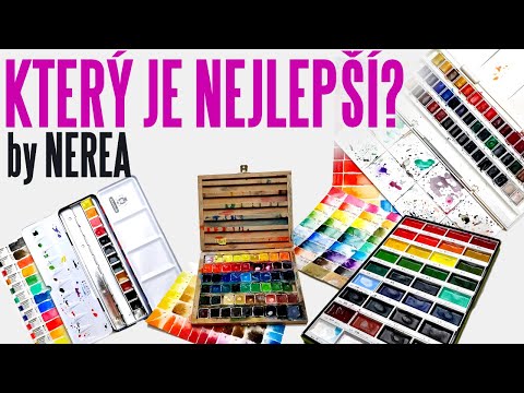 Porovnání akvarelů | Schmincke, Winsor & Newton Cotman, Kuretake, Umton | pro a proti
