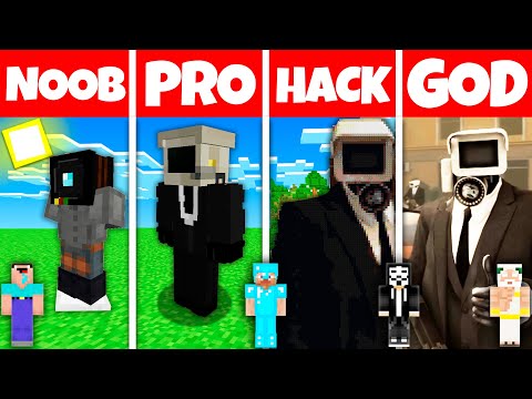 CAMERAMAN SKIBIDI TOILET STATUE CHALLENGE | Minecraft Battle: NOOB vs PRO vs HACKER vs GOD!