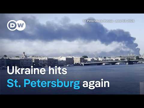 Ukraine fires new wave of drones at St. Petersburg | DW News