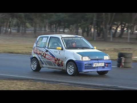 Bartosz Kalkstein, Fiat Cinquecento | TEHAIX.pl - VI SuperOES 2021 Tor Poznań - 15.01.2022