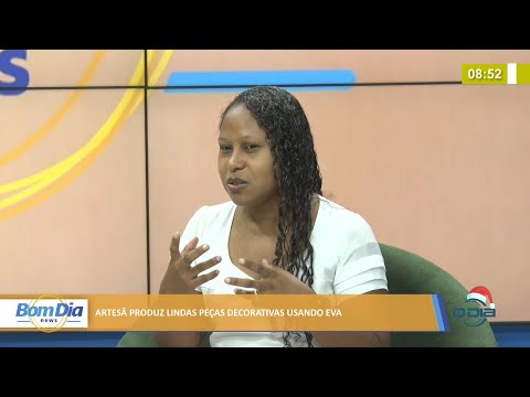 Artesã produz lindas peças decorativas usando eva 07 12 2021