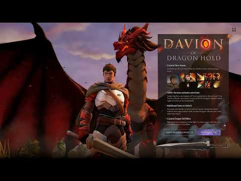 Dota 2 Dragon Knight Davion of Dragon Hold hero persona in-game intro