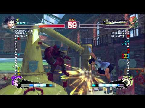 FAXgimoto [Makoto] vs. yasuhiro03 [Dhalsim] | SSF4 Arcade Edition