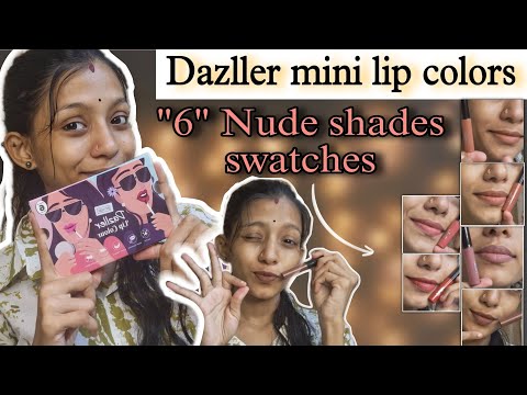 Dazller Lip color mini🤩trending lipstick kit shade കൾ കണ്ടാലോ💋💄#dazller #minilipstick #youtube