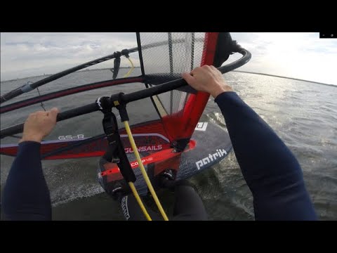 Windfoil slalom | Windsurf foiling at Brouwersdam