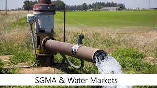 Sustainable Groundwater Management Act: The Role and Design of Groundwater Markets