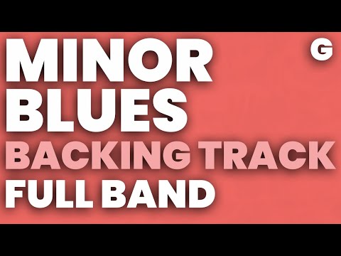 Minor Blues in G Backing Track Swing 120 bpm Brushes - FULL BAND
