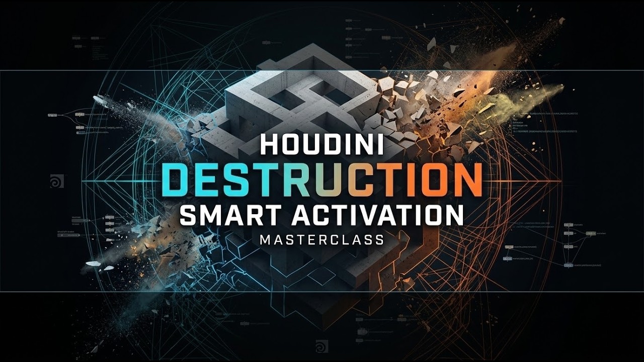 Houdini Masterclass Tutorial: RBD Smart Activation Workflow