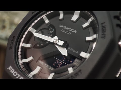 HOW TO CHANGE / ADJUST / SET TIME AND DATE CASIO GA-2100-1AER