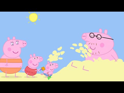 Peppa Malac | A strandon | Rajzfilmek gyerekeknek