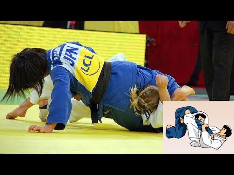 【柔道】三角絞めでも落ちてしまう・・審判！ヘルプミー・・【凄技】women’s judo choke sankaku