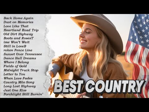 Calm Country Songs Best Playlist | Relaxing Acoustic Country Music | Relaxing Playlist