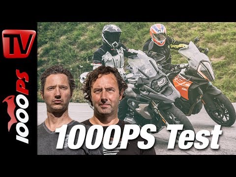 BMW R 1200 GS vs KTM 1290 Super Adventure S Vergleichs Test 2017 - Gewicht, Leistung, Speed, Offroad