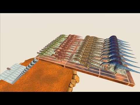 Dinosaur Run To eat Pig #3 - Animal Revolt Battle Simulator