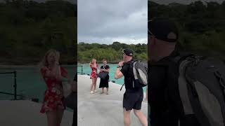 Getting off the tenders, Lifou Island 🏝️#Bumbikids #cruise #travelwithkids #newcaledonia #lifou