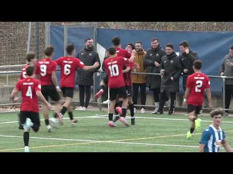 Resum Sant Cugat FC 2 - 1 RCD Espanyol ( Lliga Nacional Juvenil ( Jornada 13 ))