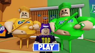 FANTA VS SPRITE PRISON RUN OBBY Full Gameplay Walkthrough New Update #roblox #scaryobby #obby
