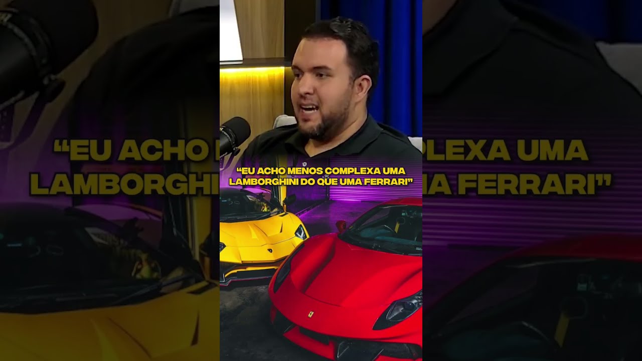 A Ferrari é mais complexa que a Lamborghini? #shorts