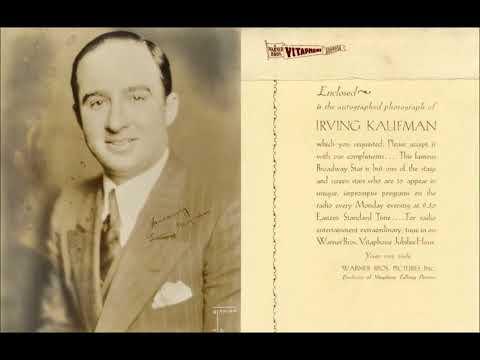 "Call of Broadway" Vincent Lopez and His Casa Lopez Orchestra vocalist is Irving Kaufman (1927)