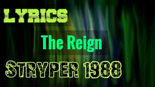 The Reign Lyrics _ Stryper 1988