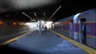 preview picture of video 'MBTA Commuter Rail, Acela Express and Northeast Regional at Ruggles'