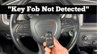 2011 - 2023 Dodge Charger Key Fob Not Detected - How To Start With Dead, Bad Key Fob Battery