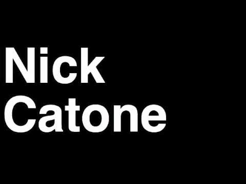 How to Pronounce Nick Catone Middleweight Fighter UFC MMA TKO KO Knock Out Punch Hit